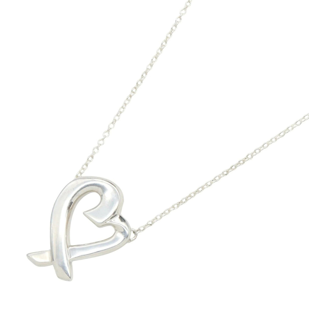Tiffany Co Paloma Picasso Loving Heart Necklace Sterling Silver